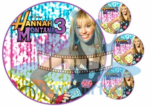 Hannah Montana - jedlý obrázok/ oblátka na tortu/ Fotky na Torty / Jedlé obrázky / oblátka / oplátka / jedlá tlač