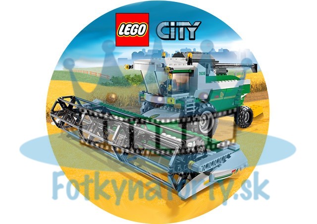 Lego City Farmár KRUH - jedlý obrázok / oblátka na tortu / Fotky na Torty