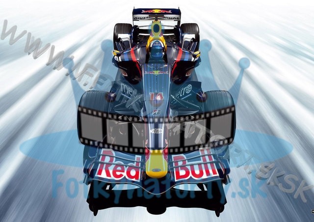 Red Bull F1 Formula - jedlý obrázok/ oblátka na tortu