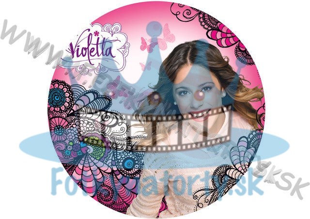Violetta - KRUH - jedlý obrázok/ oblátka na tortu