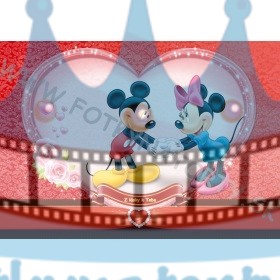Z lásky k Tebe - Mickey&Minnie - jedlý obrázok/ oblátka na tortu