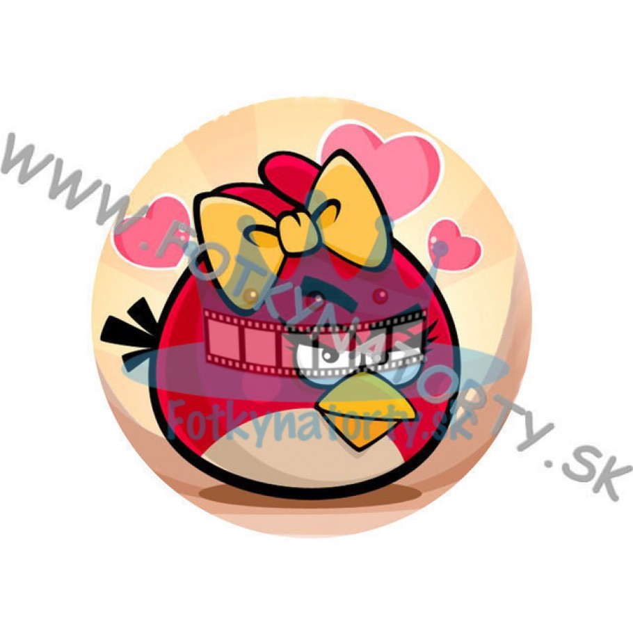 Angry Birds Stella I. - jedlý obrázok / oblátka na tortu