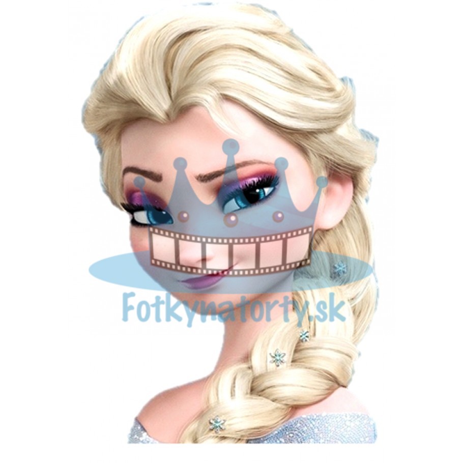 FROZEN - Ľadová Kráľovná Elsa - jedlý obrázok/ oblátka na tortu / Fotky na torty