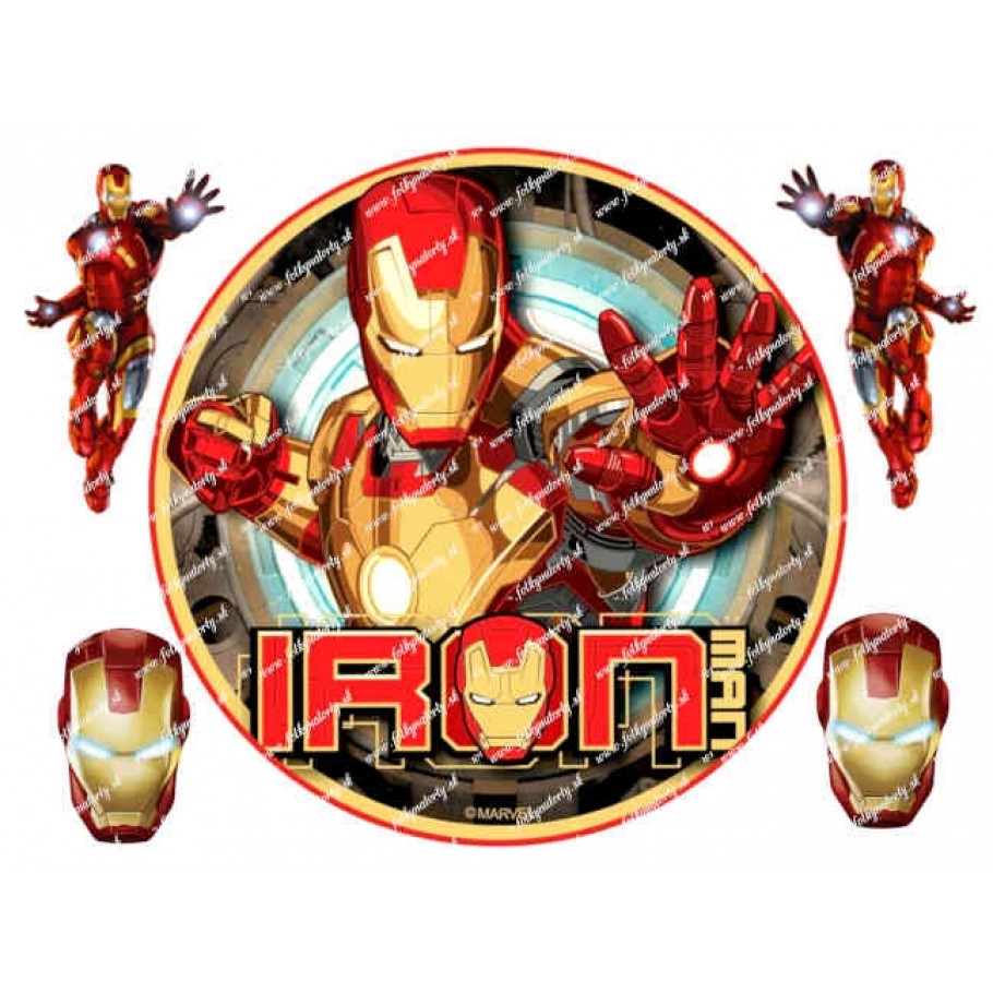 Obrázok na tortu Ironman Avengers