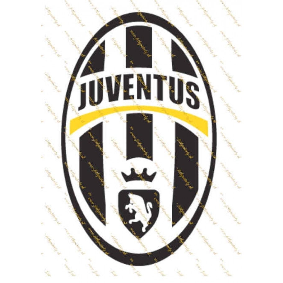 Juventus logo - jedlý obrázok/ oblátka na tortu