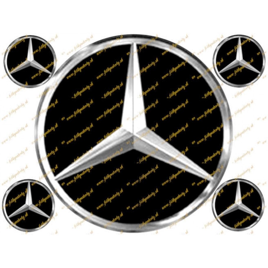 Mercedes Benz logo - jedlý obrázok na tortu