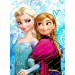 Jedlý obrázok na tortu Ľadové kráľovstvo Anna a Elsa - obdĺžnik