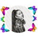 Novinka! Jedlý obrázok na tortu - Ariana Grande - kruh s dekoráciami - pestrofarebné motýle
