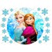 Jedlý obrázok na tortu Ľadové kráľovstvo Anna a Elsa