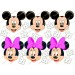 Jedlý obrázok na vystrihnutie: hlavy Mickey a Minnie