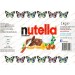 Jedlý obrázok na vystrihnutie - jedlá etiketa na tortu Nutella