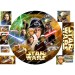 Okrúhly jedlý obrázok na tortu Star wars